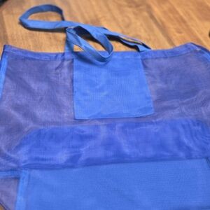 Blue Mesh Tote Bag